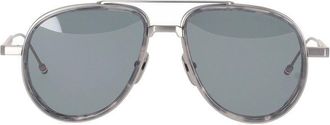 Thom Browne pilotenframe zonnebril