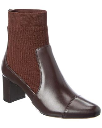 Alexandre Birman Becky 60 Knit & Leather Bootie