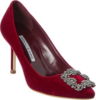 Manolo Blahnik Hangisi 70 Velvet Pump