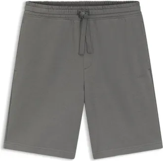 HUGO BOSS Cotton-terry shorts with logo print