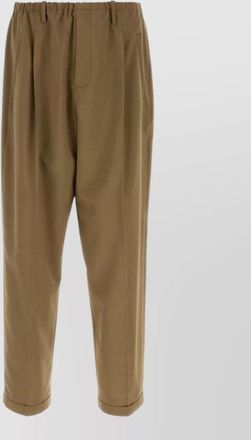 Magliano tailored trousers pleated front back pockets cuffs