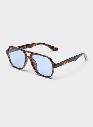 Simons Womens Juno rectangular aviator sunglasses