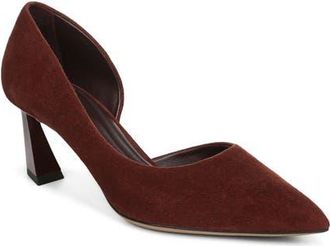 Franco Sarto Tawny Pointed Toe Pump in Rust Suede at Nordstrom, Size 5.5