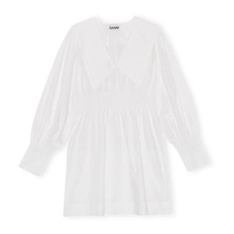 Ganni Abito da camicia quotidiano Bianco, Donna, Taglia: M
