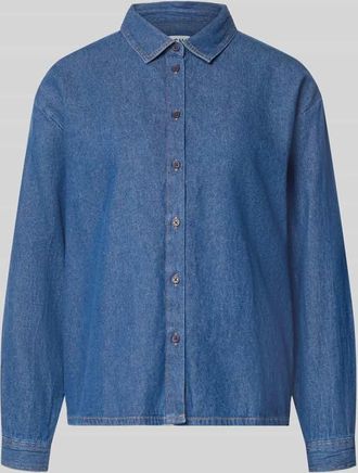 Ichi Regular Fit Jeanshemd mit Hemdblusenkragen Modell ARCHER in Jeansblau, Gr&ouml;&szlig;e 34