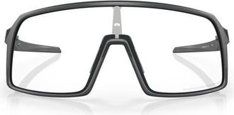 Oakley Sutro 60mm Photochromic Rectangle Shield Sunglasses in Matte Carbon/clear at Nordstrom
