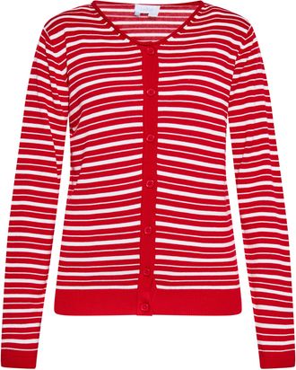 Usha Vest Dames rood wit