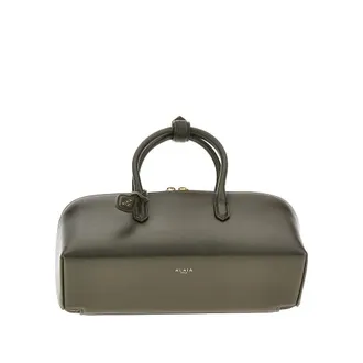 Alaia Box leather small Delta bag Woman One Size