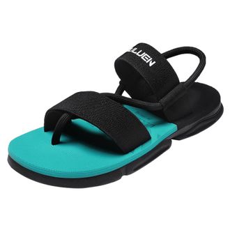 Generic Mens Beach Slippers Outdoor Summer Flip Flops with Durable PVC Sole for Versatile Two Wear Sandals Comfort (Blue, 8)