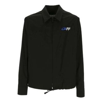 Off-white Exact Opp Zip Hybrid Shirt Jacket Black OMGE008S23FAB0031001