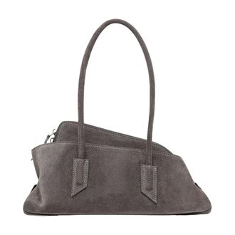 The Attico Dames, Tassen, Grijs, Maat: ONE Size Leer