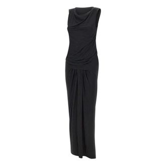 Entire studios Maxi Dresses, female, Black, Size: XS Drape Dress