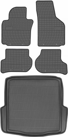 OEM Juego De Alfombrillas De Goma Para Coche Y Maletero Para Skoda Octavia Ii Kombi (2009-2013)