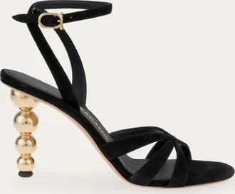 Ferragamo Women Bauble heel sandal Black Size 10.5