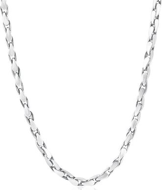 Pompeii3 Mens Designer Box 14k Gold (71gram) or Platinum (133gram) 5mm Link Chain Necklace 24