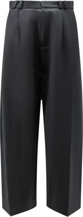 STUDIO NICHOLSON Line Pant - Heren - Wijde Broeken - Zwart - S - Wol - Broeken