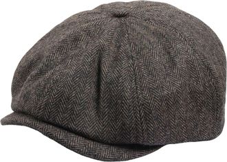 TruClothing Herringbone Newsboy Hat Classic Wool Blend Flat Cap