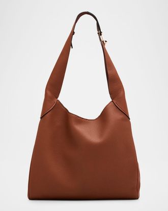Gabriela Hearst Small Supple Leather Hobo Bag
