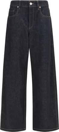 Brunello Cucinelli Blue Straight High Rise Jeans