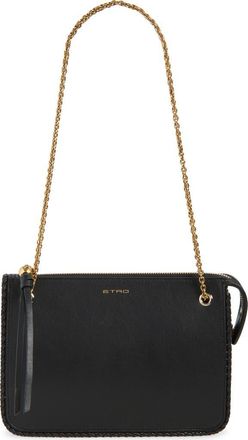 Etro Leather Crossbody Bag in Uni Black at Nordstrom