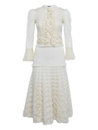 Alexander McQueen ruffled suit (set of tree) - Neutrals