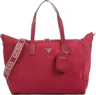 Guess Follie Cabas Tote - Dames - Shoppers - Rood - ONE Size - Nylon - Tassen