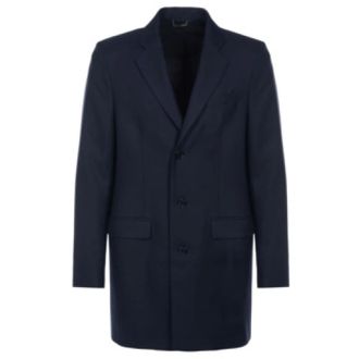 Dolce & Gabbana Effen herenjas - Heren - Mantels - Blauw - Maat: L