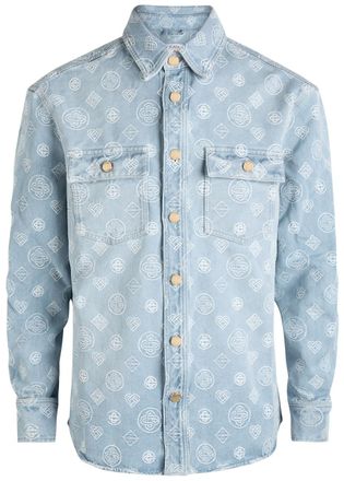 Casablanca Casablanca Monogram Denim Shirt - Blue - M