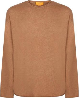 Guest In Residence Trui met ronde hals - Heren - Cashmere truien - Beige - M - Kasjmier - Truien & Vesten