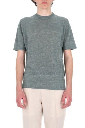 Roberto Collina Linen-Cotton Melange Casual T-Shirt