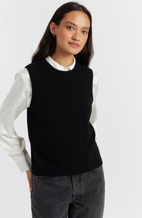 Chinti and Parker Wool Cashmere Tank in Black at Nordstrom, Size X-Small