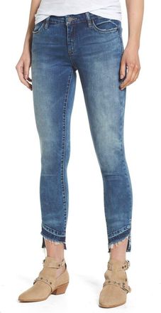 Blank NYC Step Hem Skinny Jeans in Coffee Nap Blue at Nordstrom, Size 26
