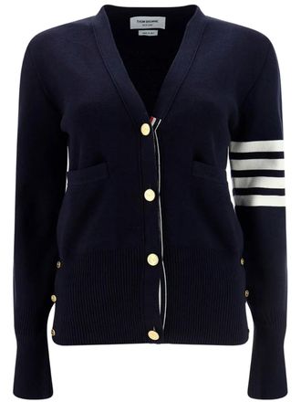 Thom Browne Cardigan Con Maniche A Righe-Donna
