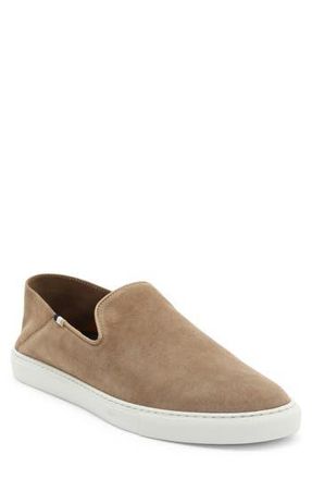 BOSS Rey Suede Slip-On Sneaker in Medium Beige at Nordstrom Rack, Size 7Us / 6Uk