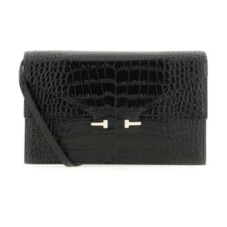 Tom Ford Clutches, female, Black, Size: ONE SIZE Frame Vertical Clutch