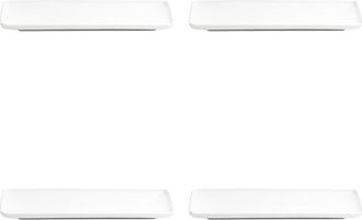 10 Strawberry Street Set Of 4 Bliss Coupe Rectangle Platters