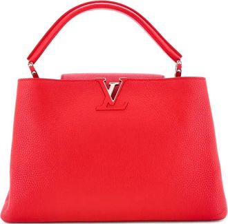 Louis Vuitton Capucines Bag Leather MM satchel - Rood