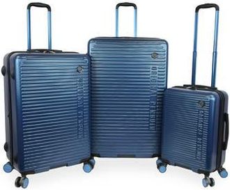 Original Penguin Dexter XL 3-Piece Hardside Luggage Set in Metallic Blue at Nordstrom Rack