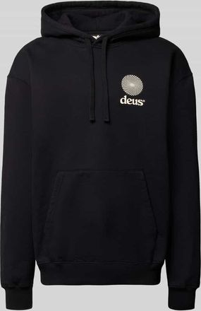 Deus Relaxed Fit Hoodie mit Logo-Print Modell Strata in Black, Größe XXL