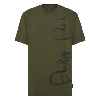 Philipp Plein Heren, Tops, Groen, Maat: 3XL Katoen