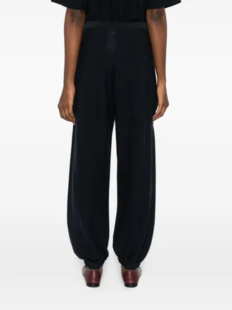 Fabiana Filippi Wool and Cotton Trousers - Black