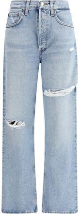 A Gold E Agolde Cotton Straight-Leg Womens Jeans