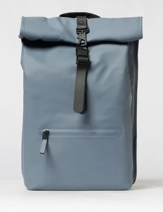 Rains Zaino Rolltop Rucksack impermeabile in poliestere con chiusura a gancio