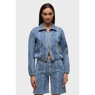 Hudson Cropped Zip Up jacket in Venom at Nordstrom, Size Medium
