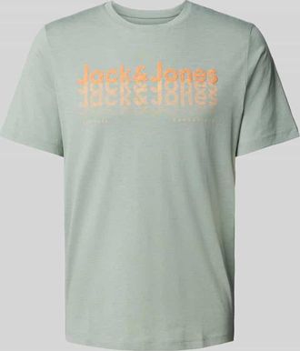Jack & Jones Jack & Jones T-Shirt mit Label-Print Modell TEX in Mint, Größe L