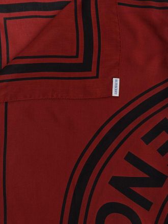 Burberry Logo Roundel Square Scarf - Red