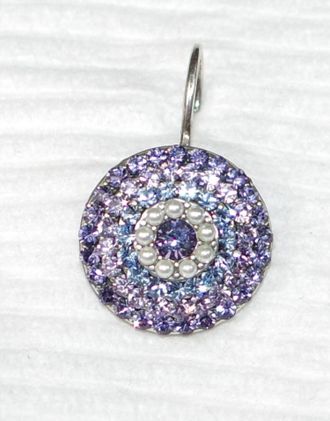 Mariana Womens Electric Earrings In Blue / Lavender/ Pearl