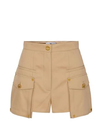 Elisabetta Franchi cargo-pocket shorts - women - Cotton - 38 - Neutrals