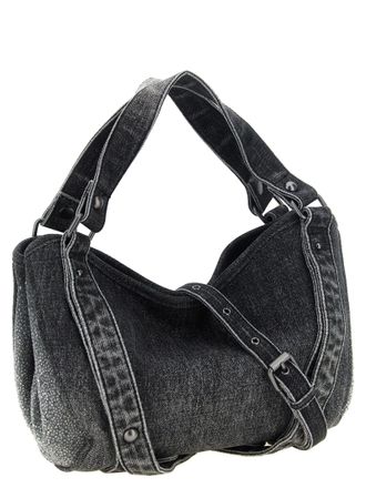 Diesel Denim Shoulder Bag - Black