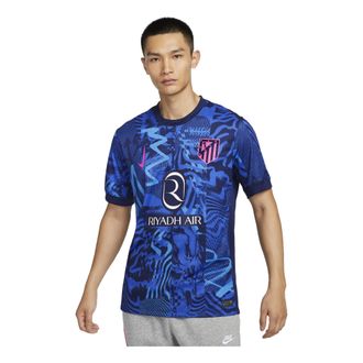 Nike Dri-FIT Atletico Madrid 2024/25 Stadium Third Football Replica Jesrey Blue Pink FQ2021-493
